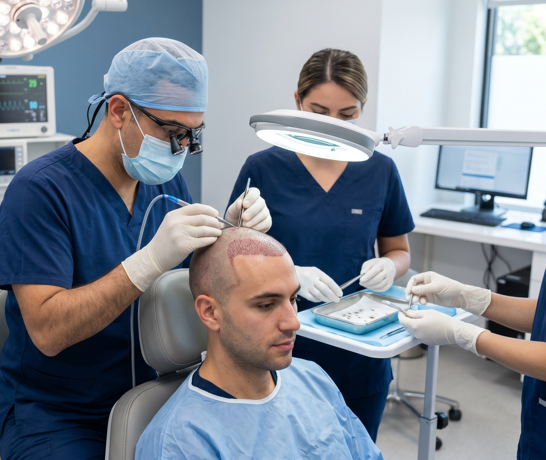 DHI Premium Hair Implantation Pen Procedure